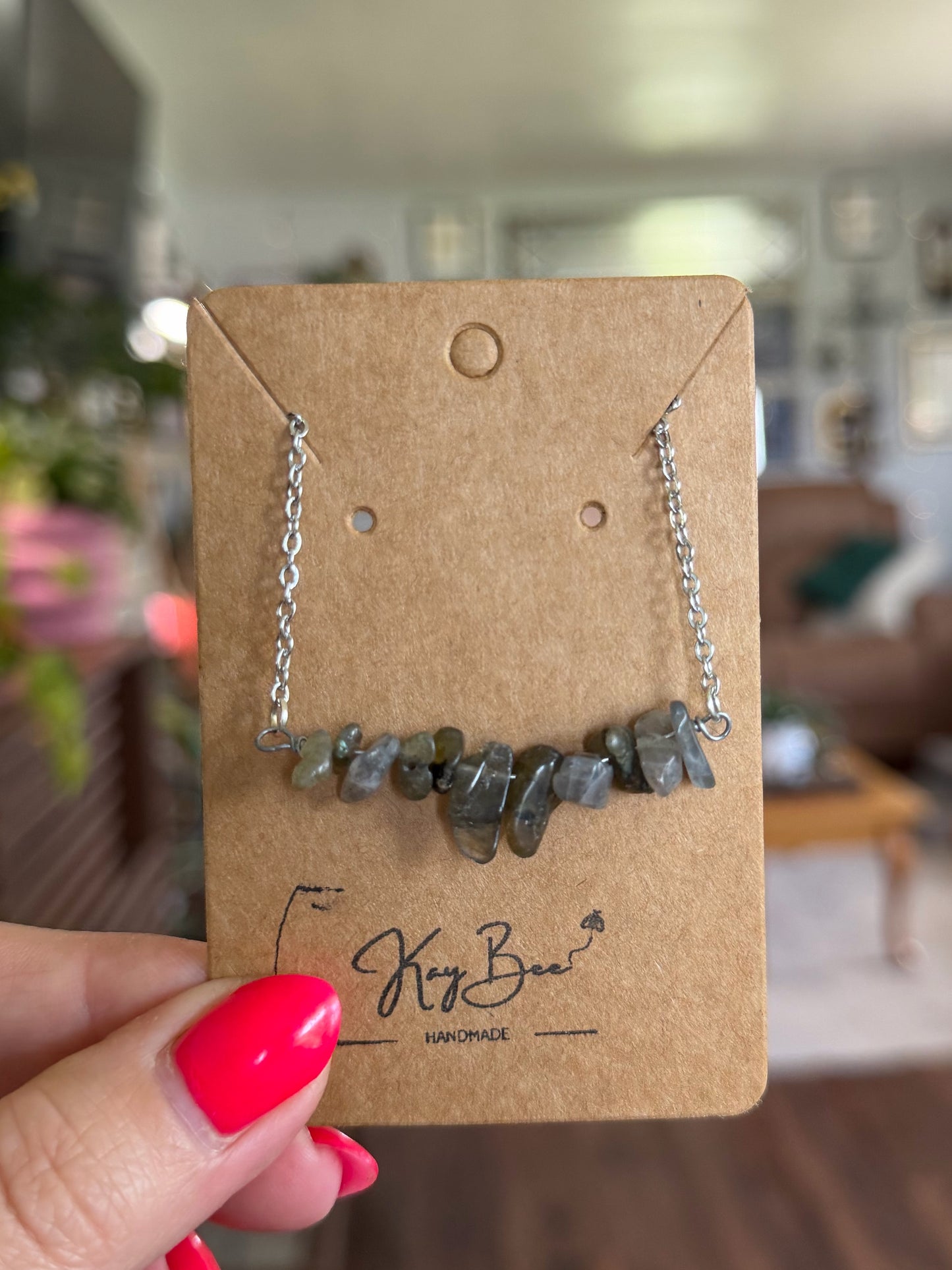 Labradorite Chip Necklace