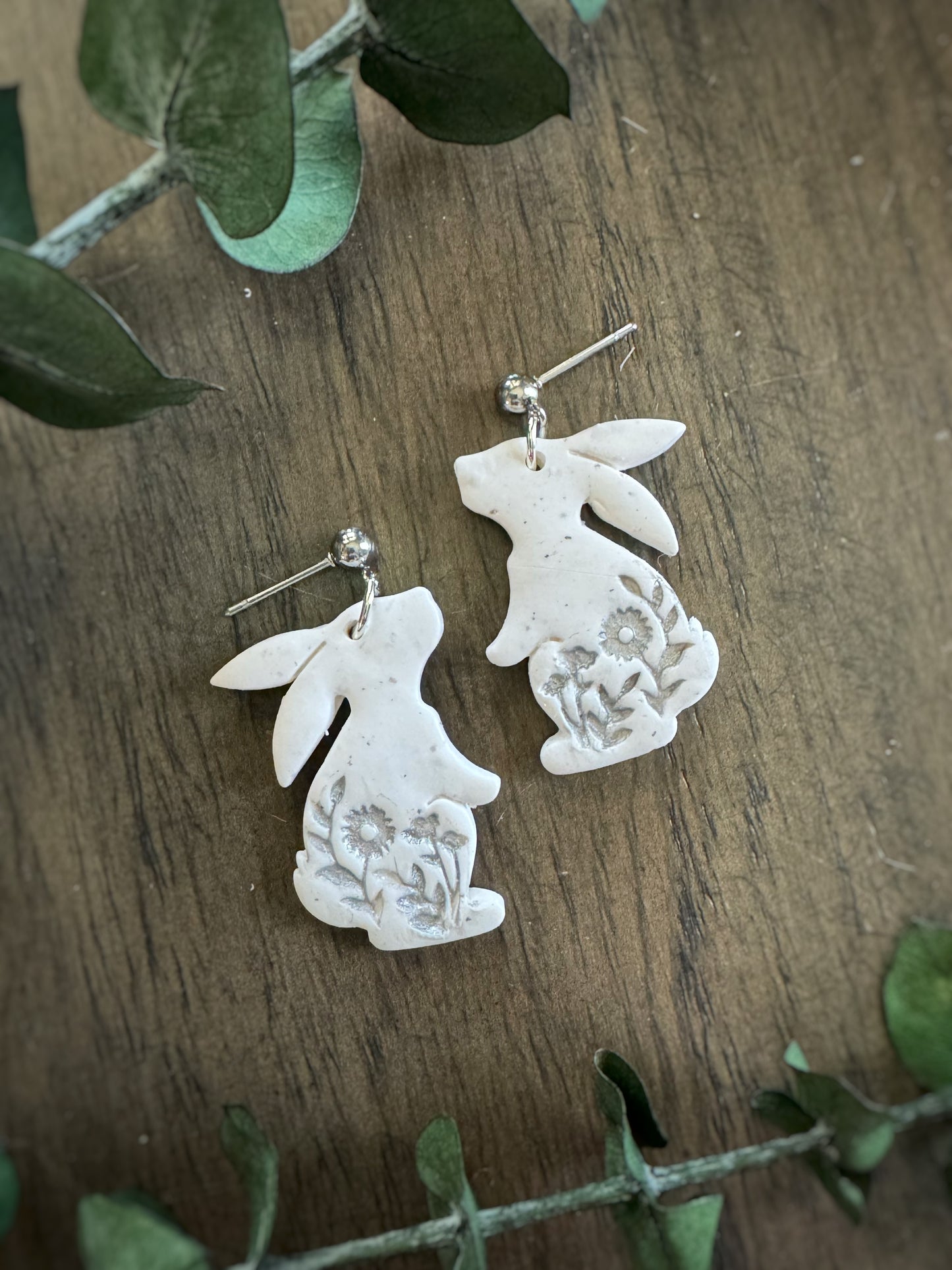 Metallic Floral Bunnies