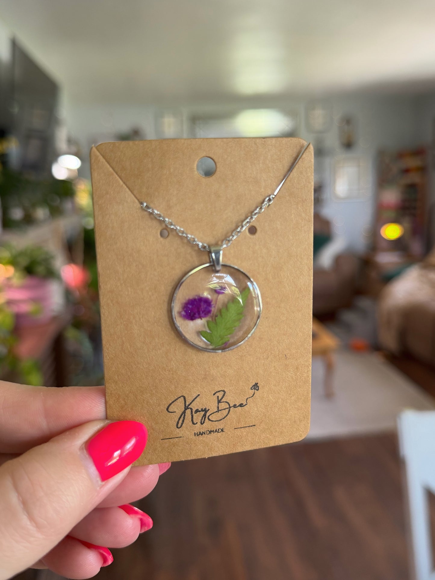 Purple Baby’s Breath Necklace