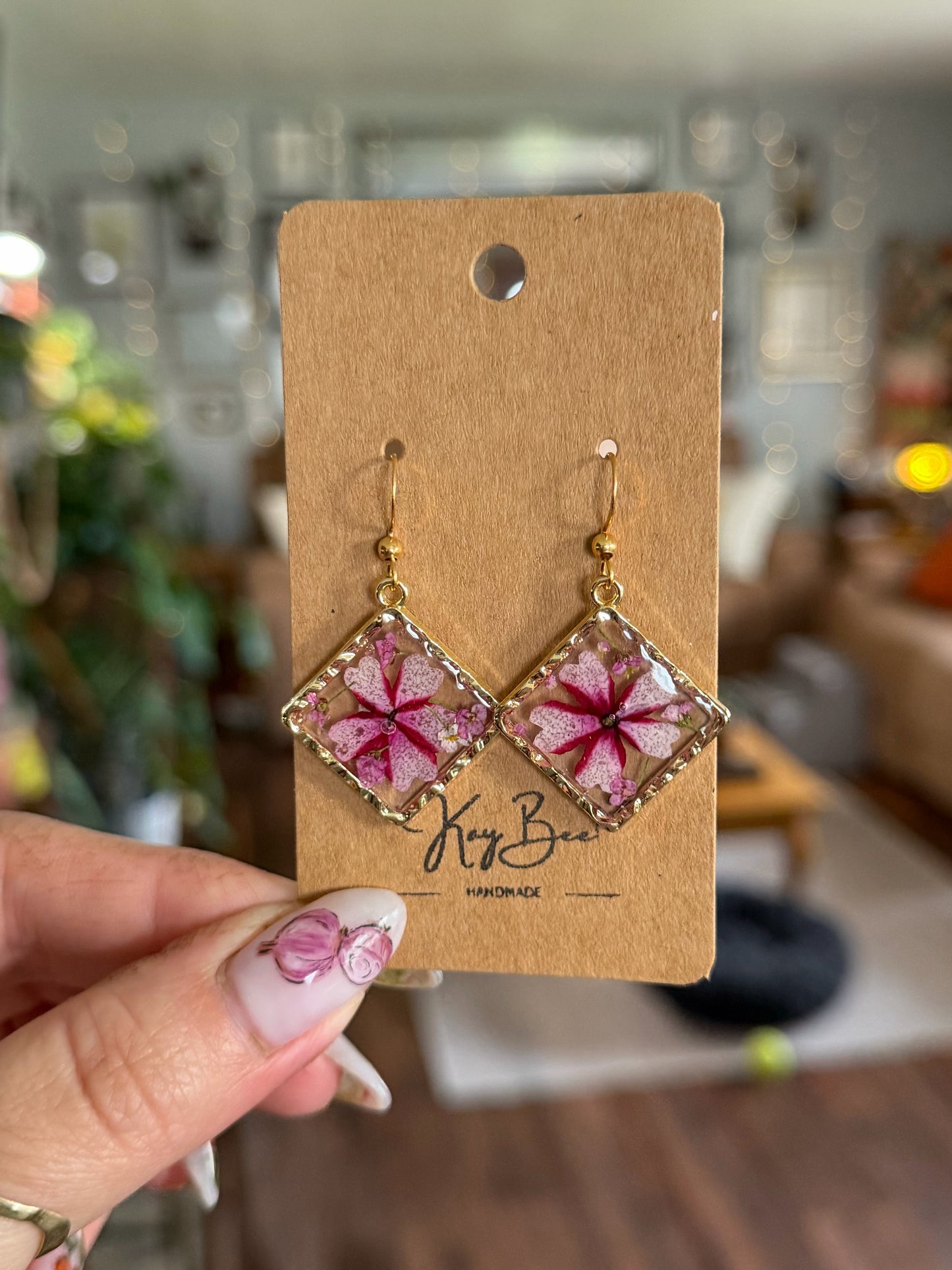 Gold Diamond Pressed Flowers