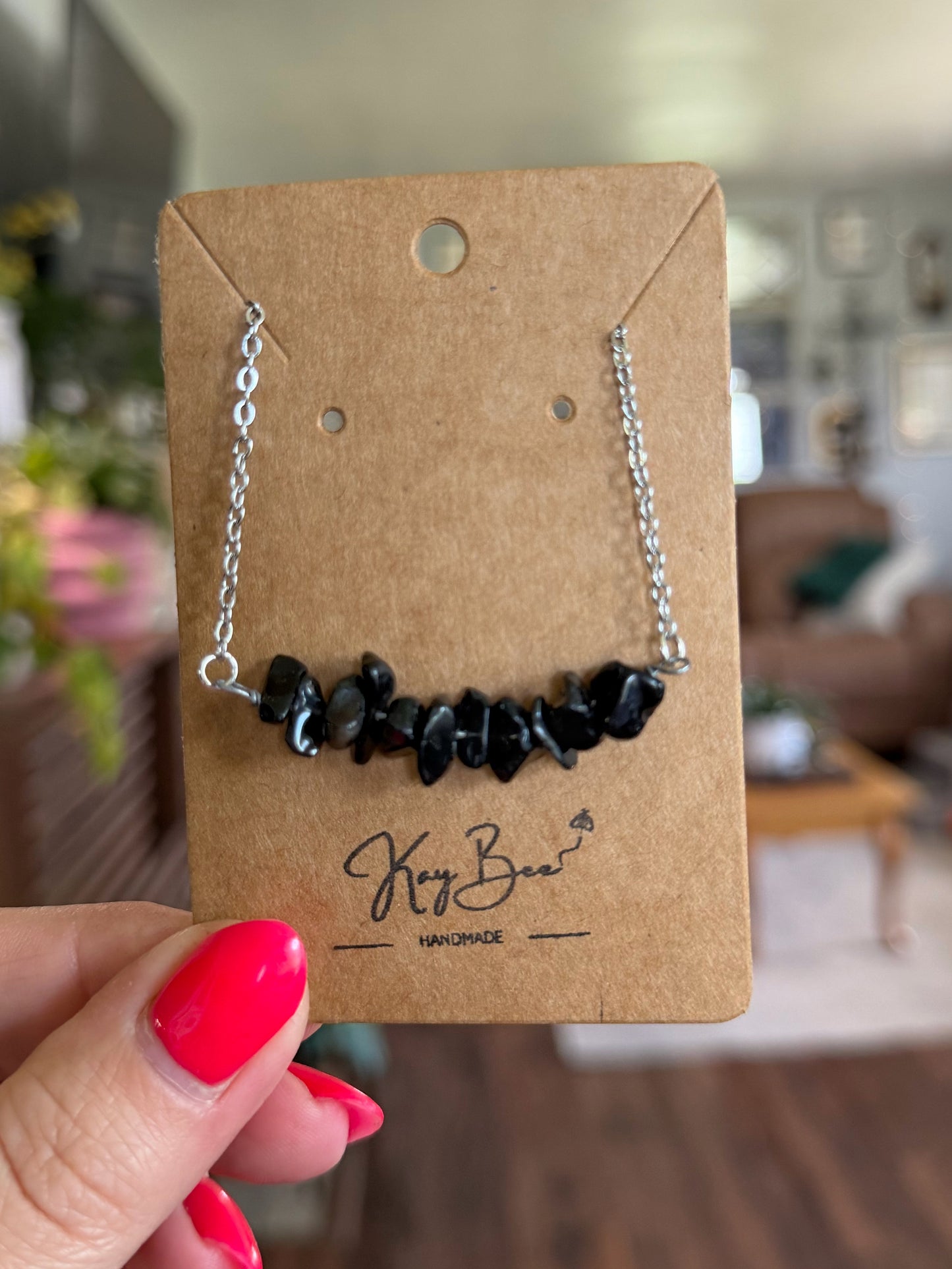 Jasper Chip Necklace