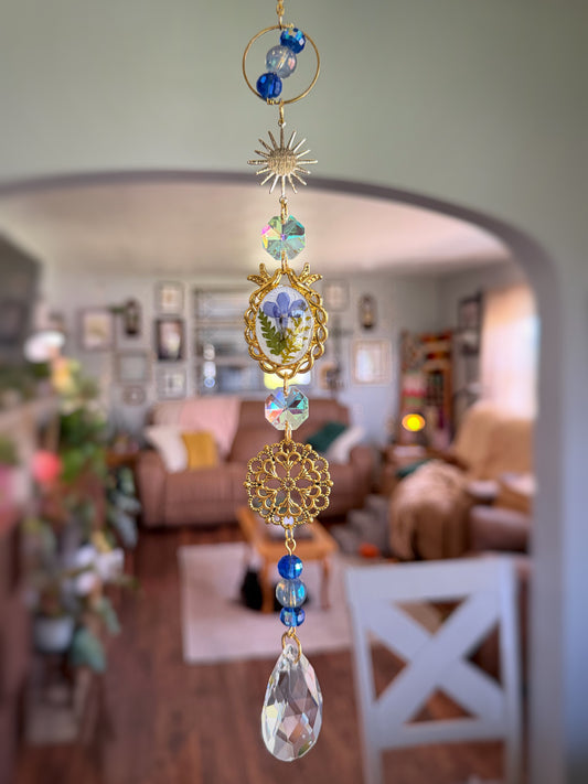 Lobelia Bird Sun Catcher