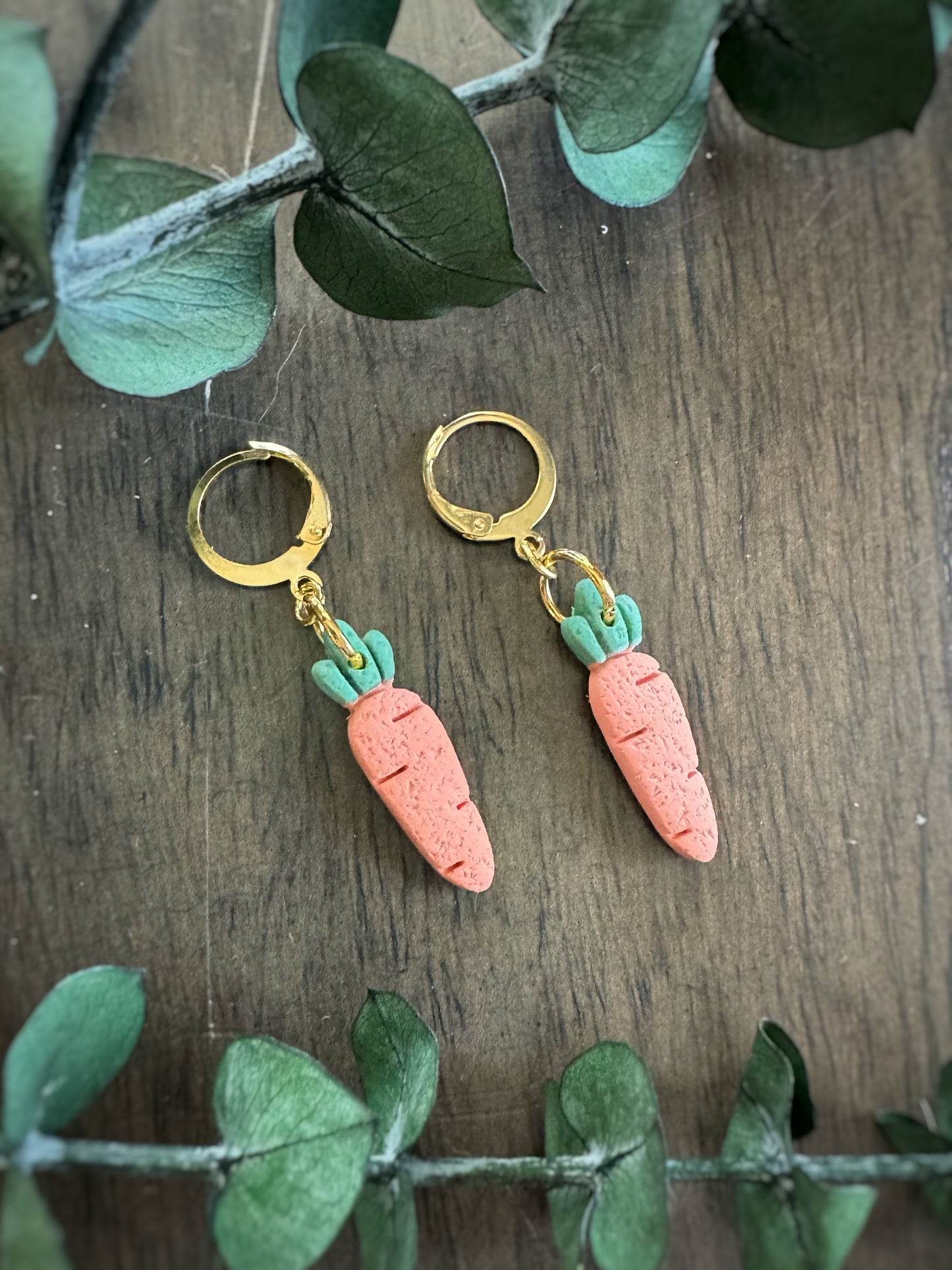 Huggie Carrot Dangles