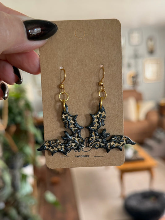 NEW Filagree Bat Earrings