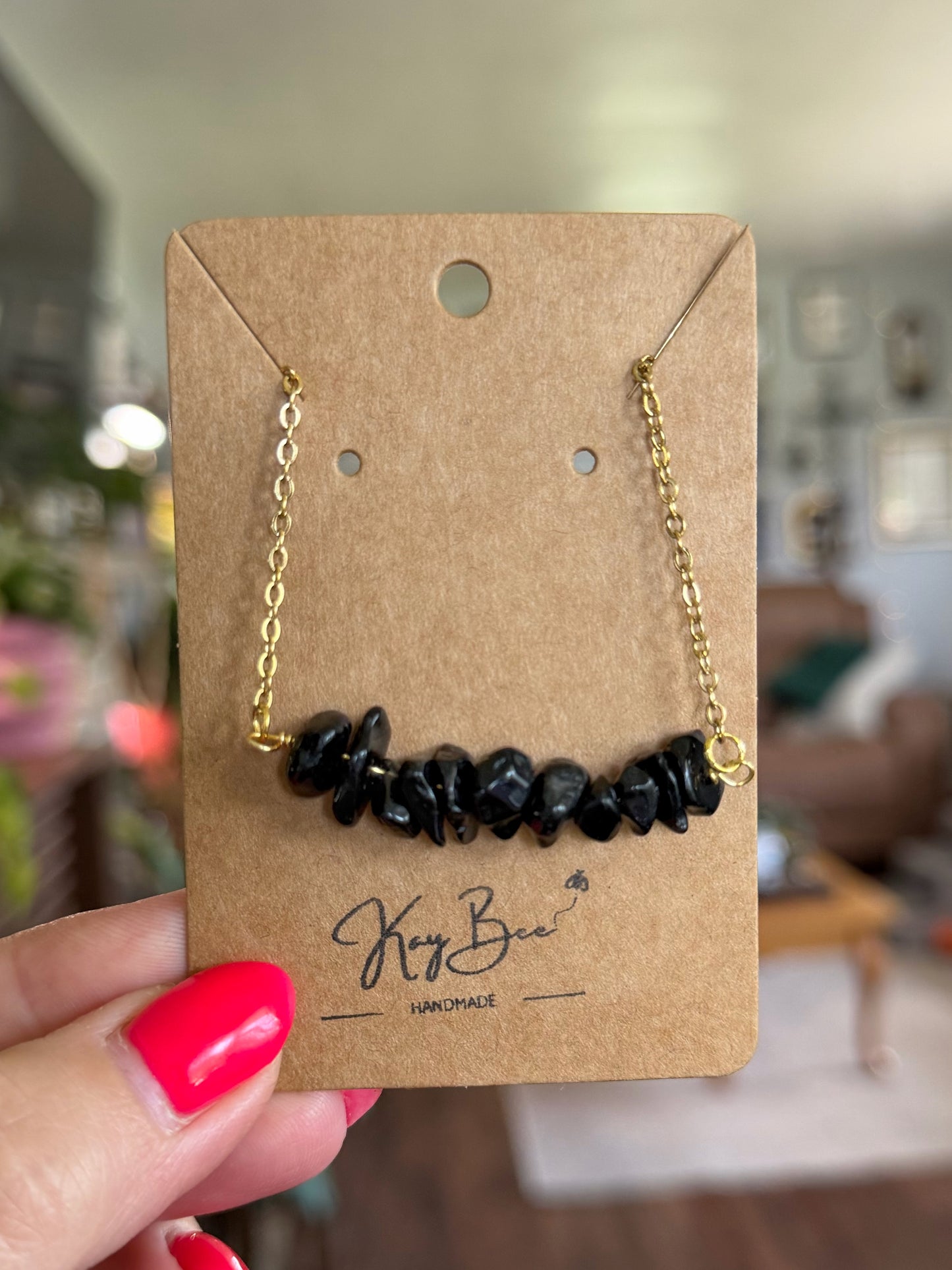 Jasper Chip Necklace