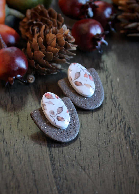 Fall Leaf Layered Studs