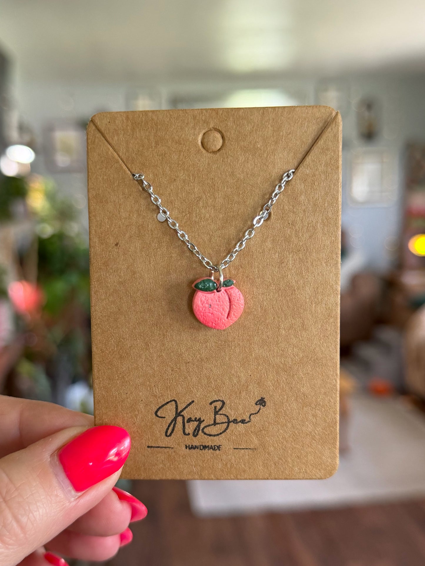 Peach Necklace
