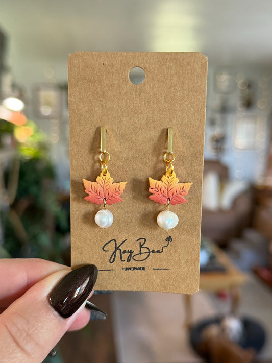 Gradient Maple Leaf Earrings