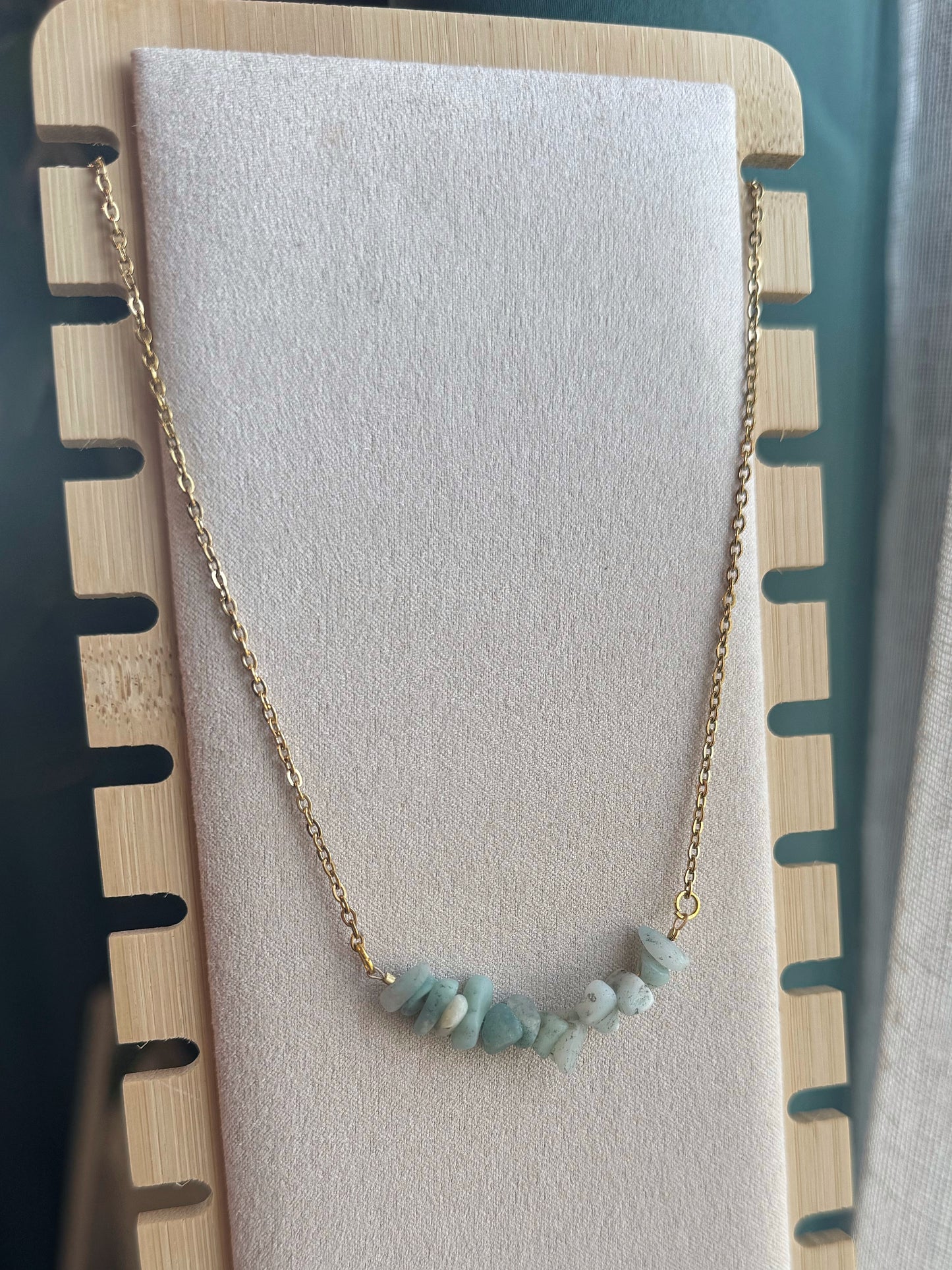 Amazonite Chip Necklace