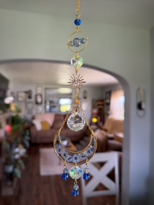 Forget Me Not Moon Sun Catcher