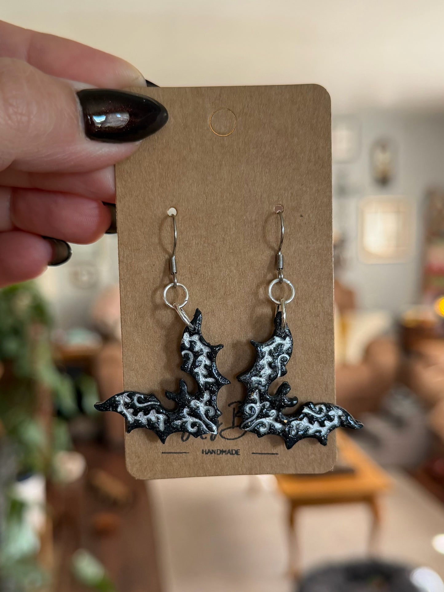 NEW Filagree Bat Earrings