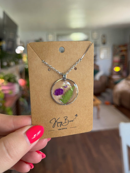 Purple Baby’s Breath Necklace