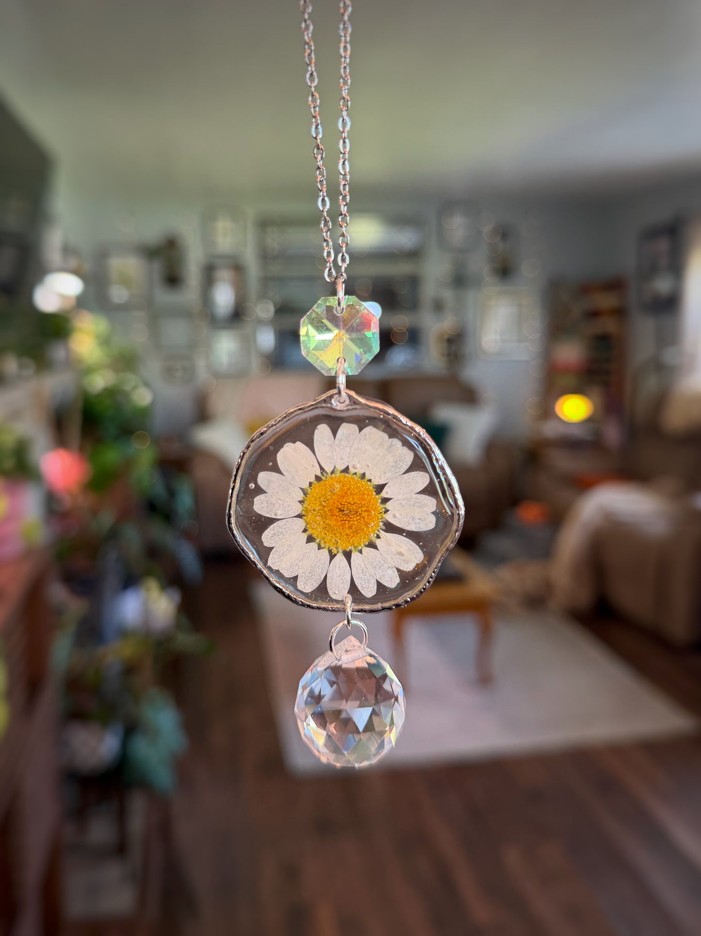 Daisy Rearview Mirror Charm