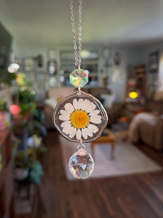 Daisy Rearview Mirror Charm