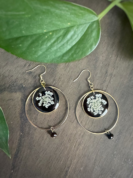 Lace Dried Flower Dangles