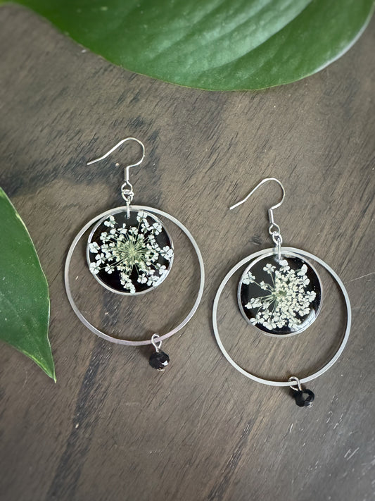 Lace Dried Flower Dangles