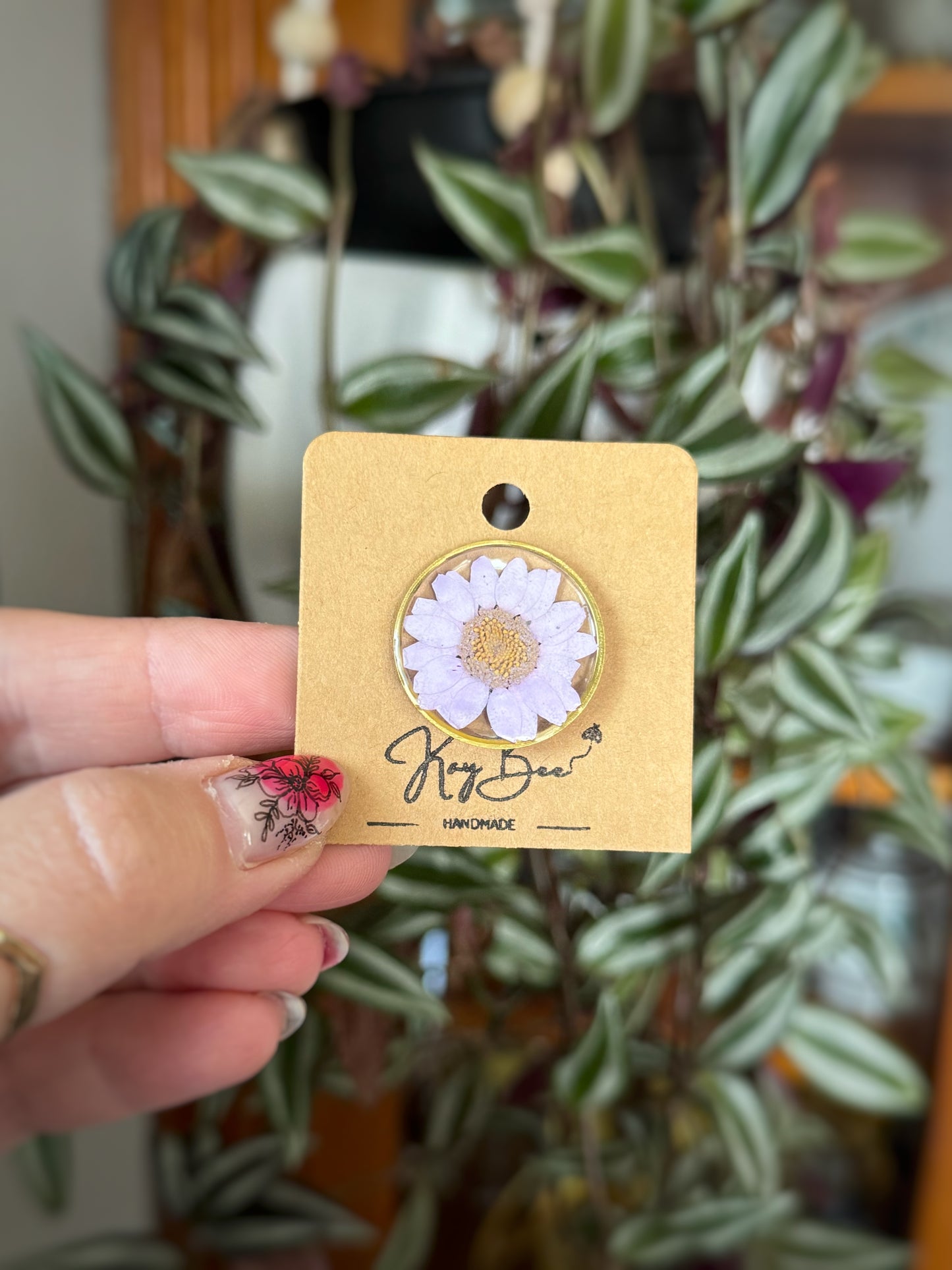 Purple Daisy Pin