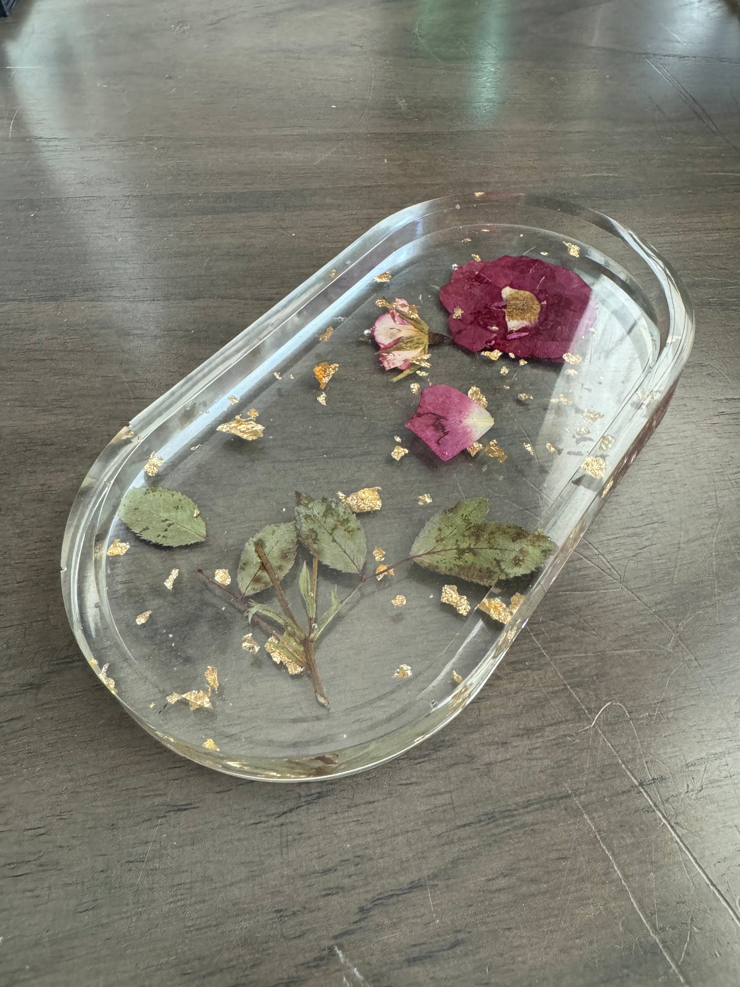 Rose and Greenery Ring Tray