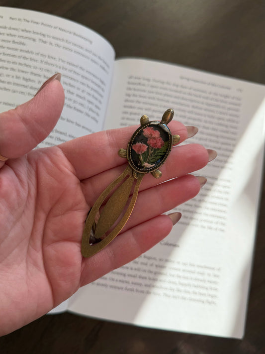 Turtle Baby’s Breath Bookmark