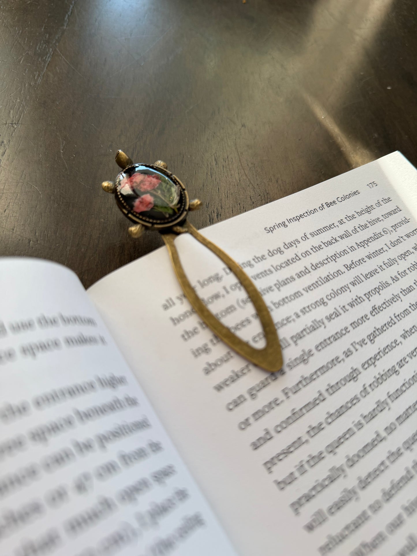 Turtle Baby’s Breath Bookmark