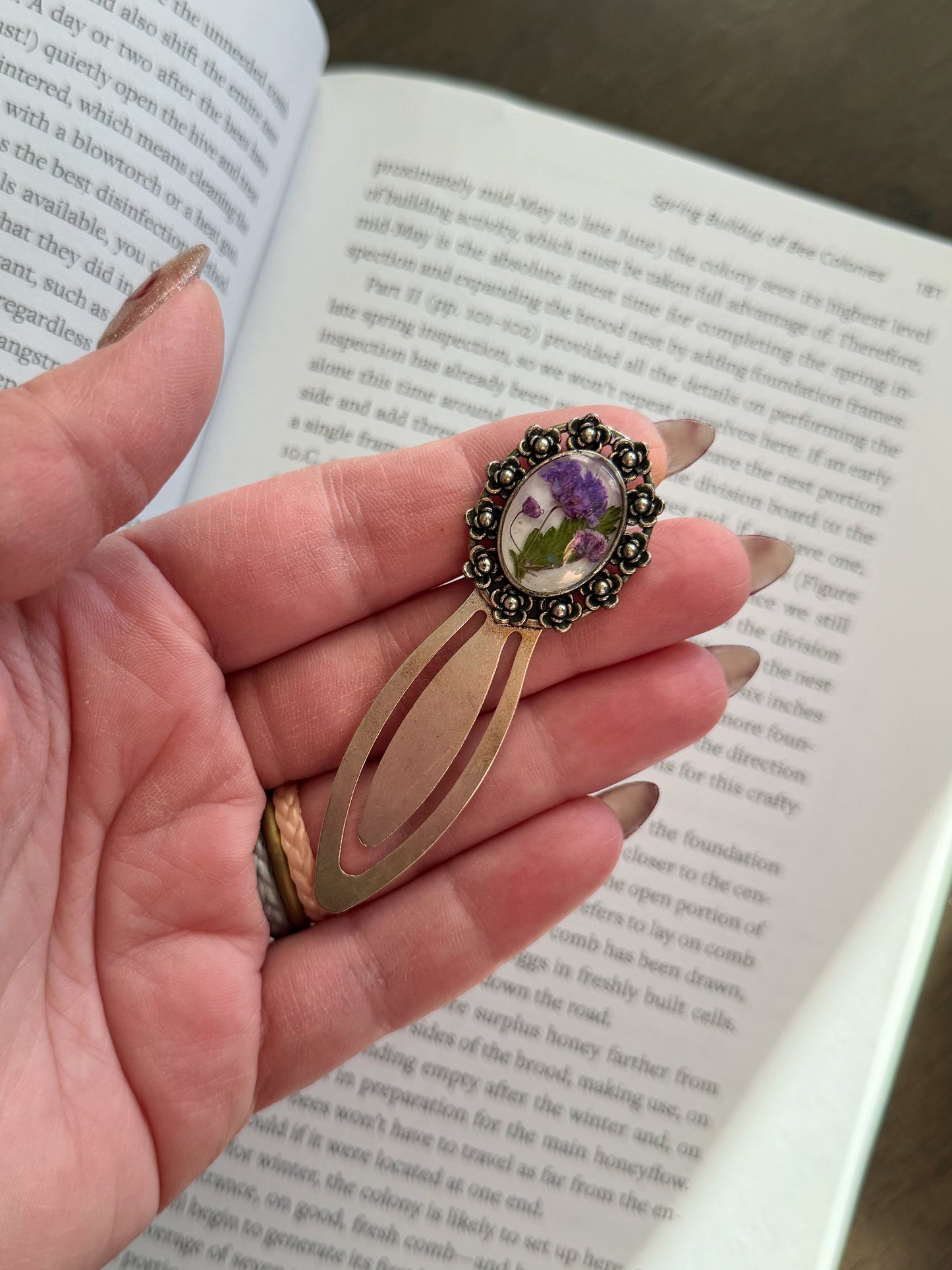 Purple Baby’s Breath Bookmark