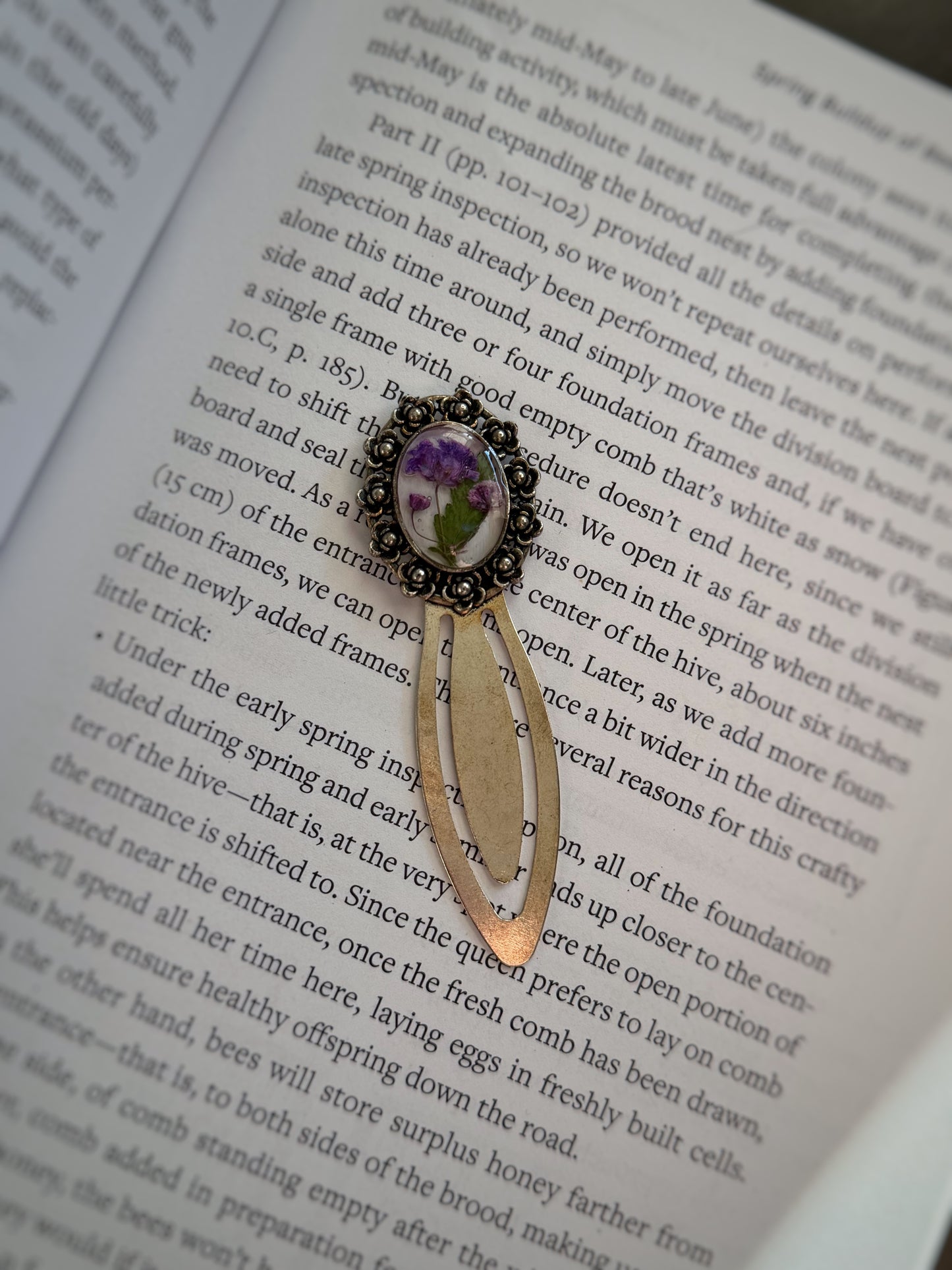 Purple Baby’s Breath Bookmark