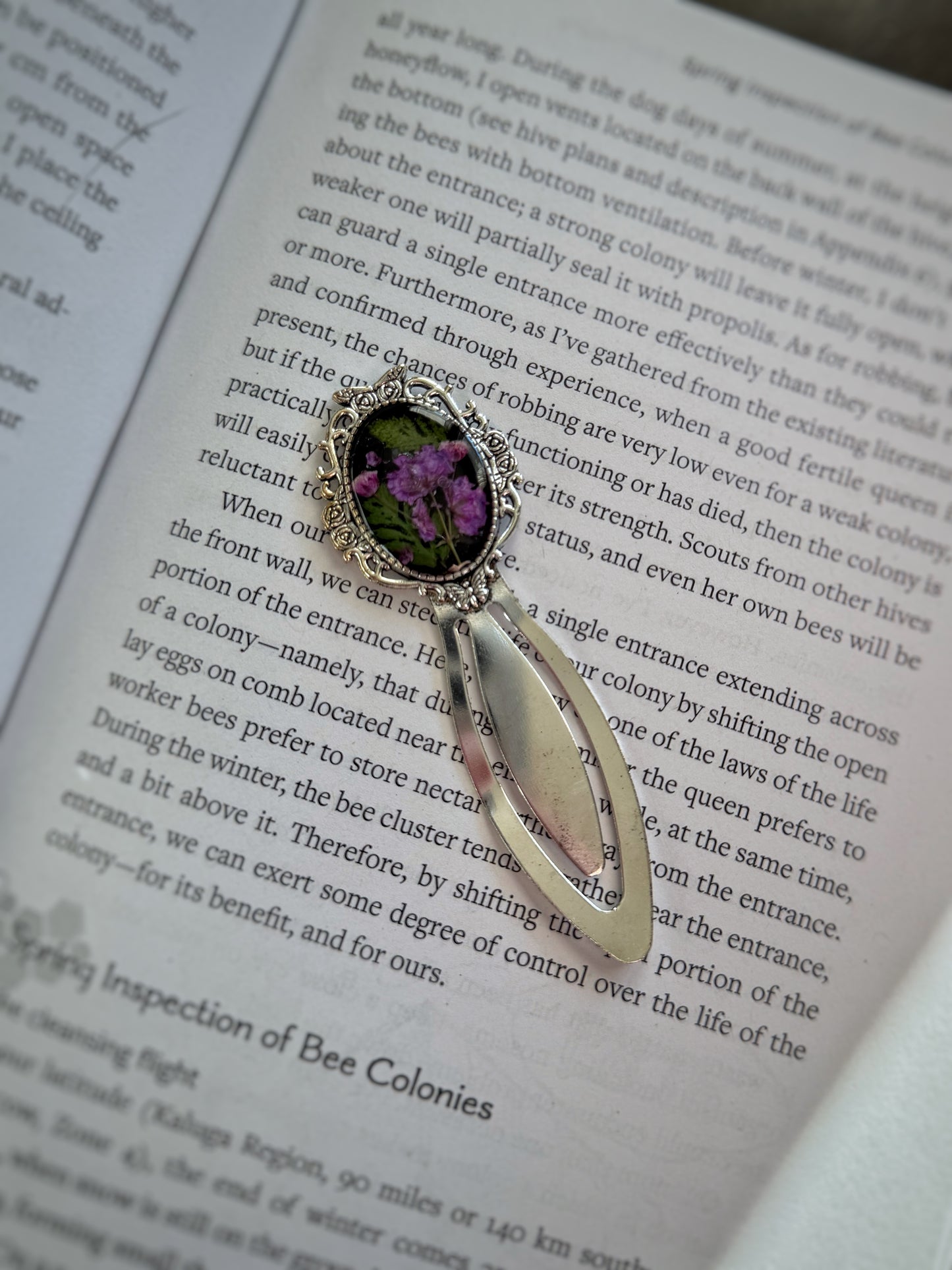 Dark Purple Baby’s Breath Bookmark