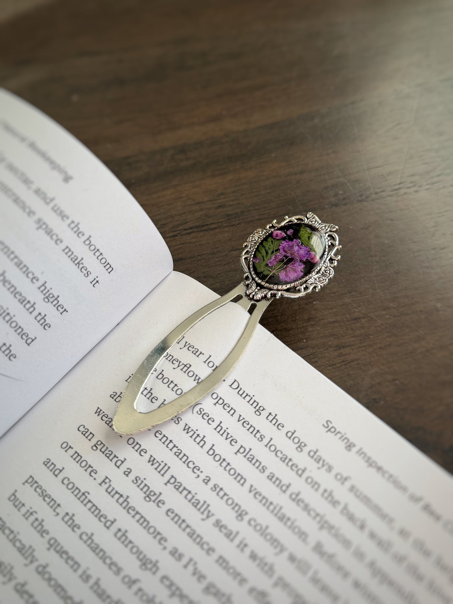 Dark Purple Baby’s Breath Bookmark
