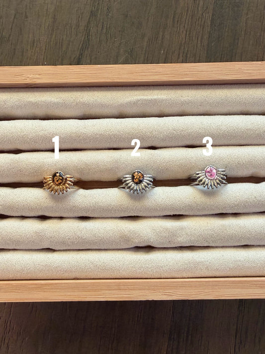 Sunflower Adjustable Ring