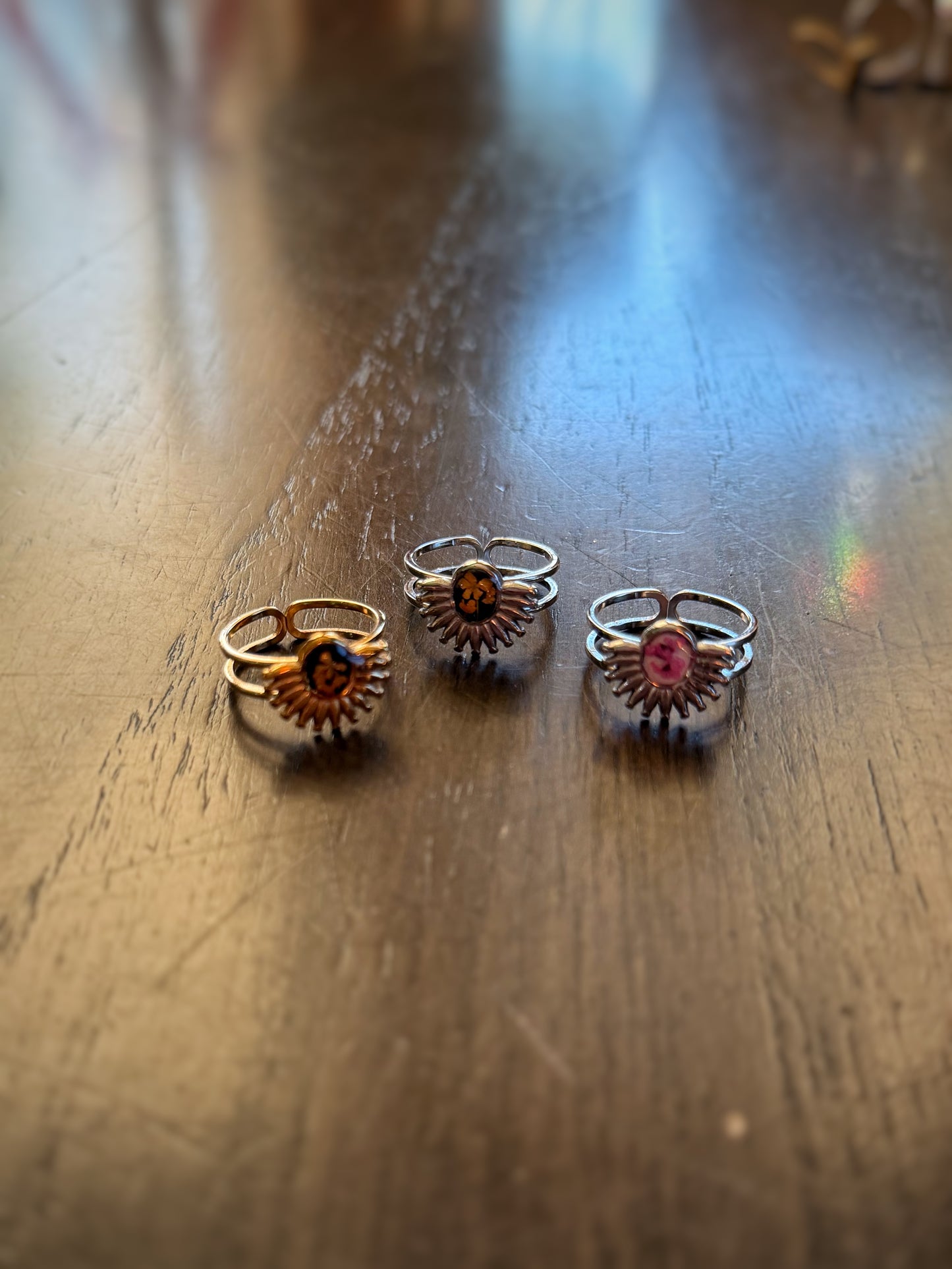 Sunflower Adjustable Ring