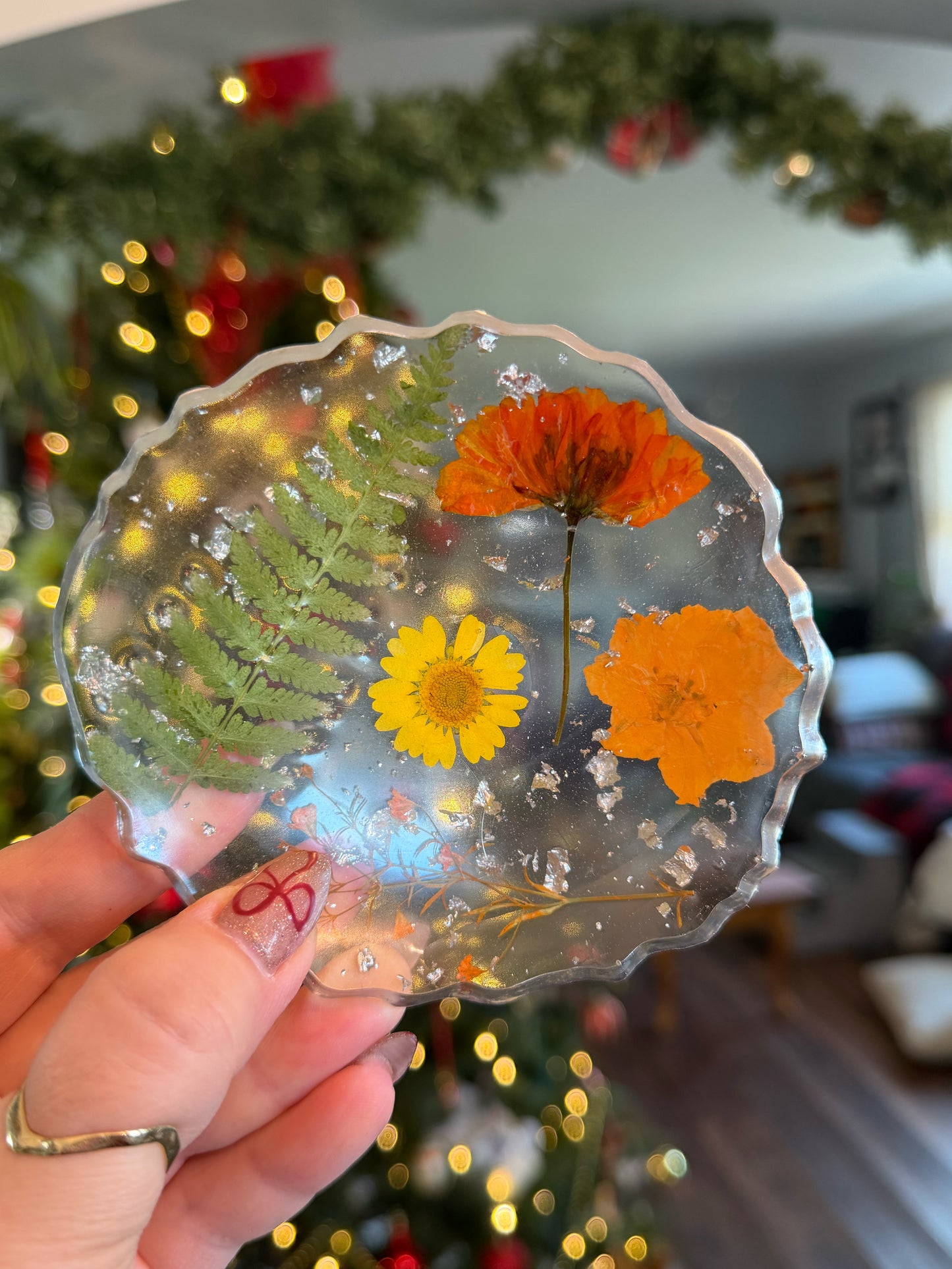 Yellow Daisy Ring Dish