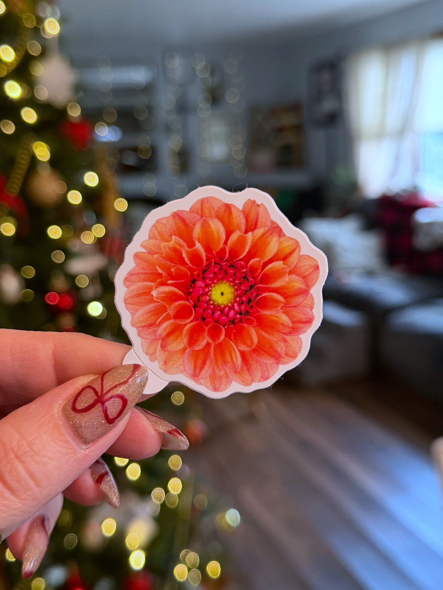 Ice Tea Dahlia Sticker