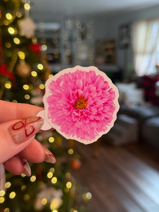 Double Click Pink Cosmos Sticker