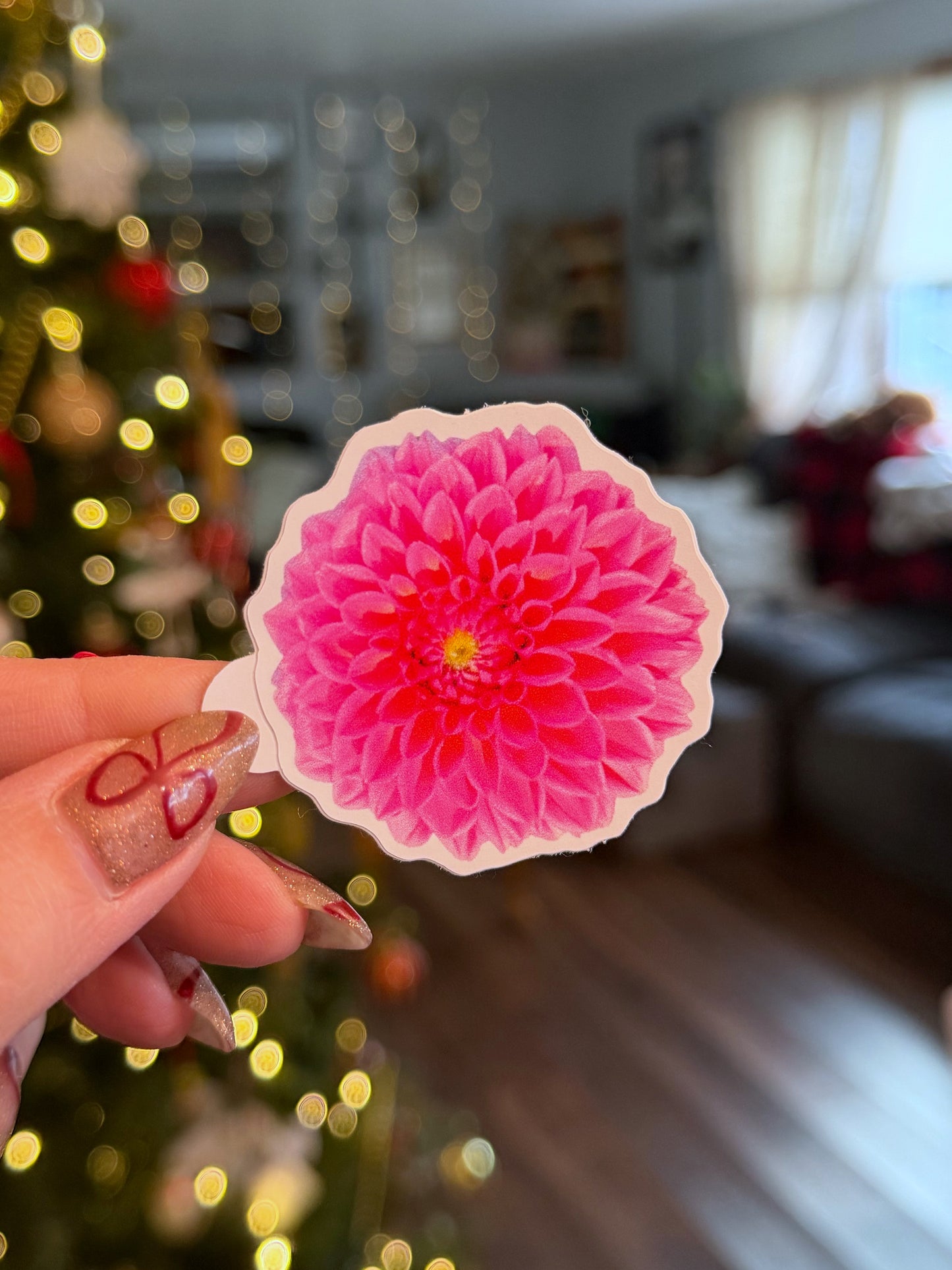 Isabel Dahlia Sticker
