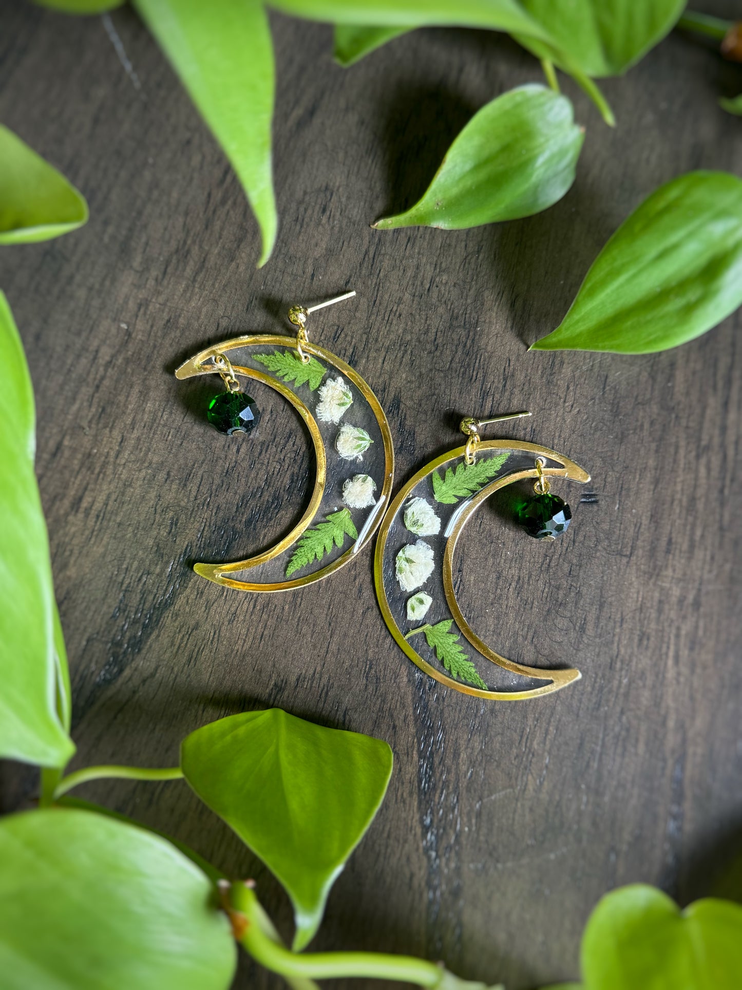 Floral Crescent Moons