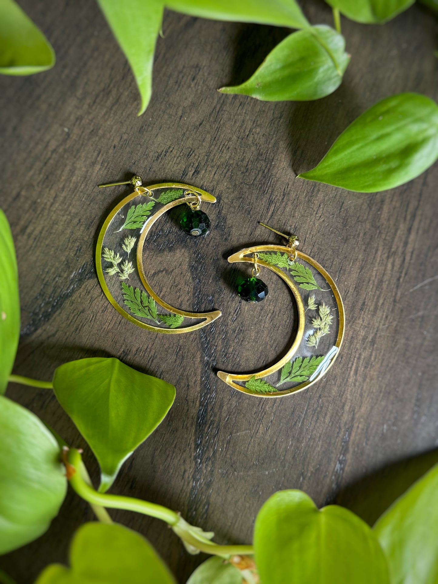 Floral Crescent Moons