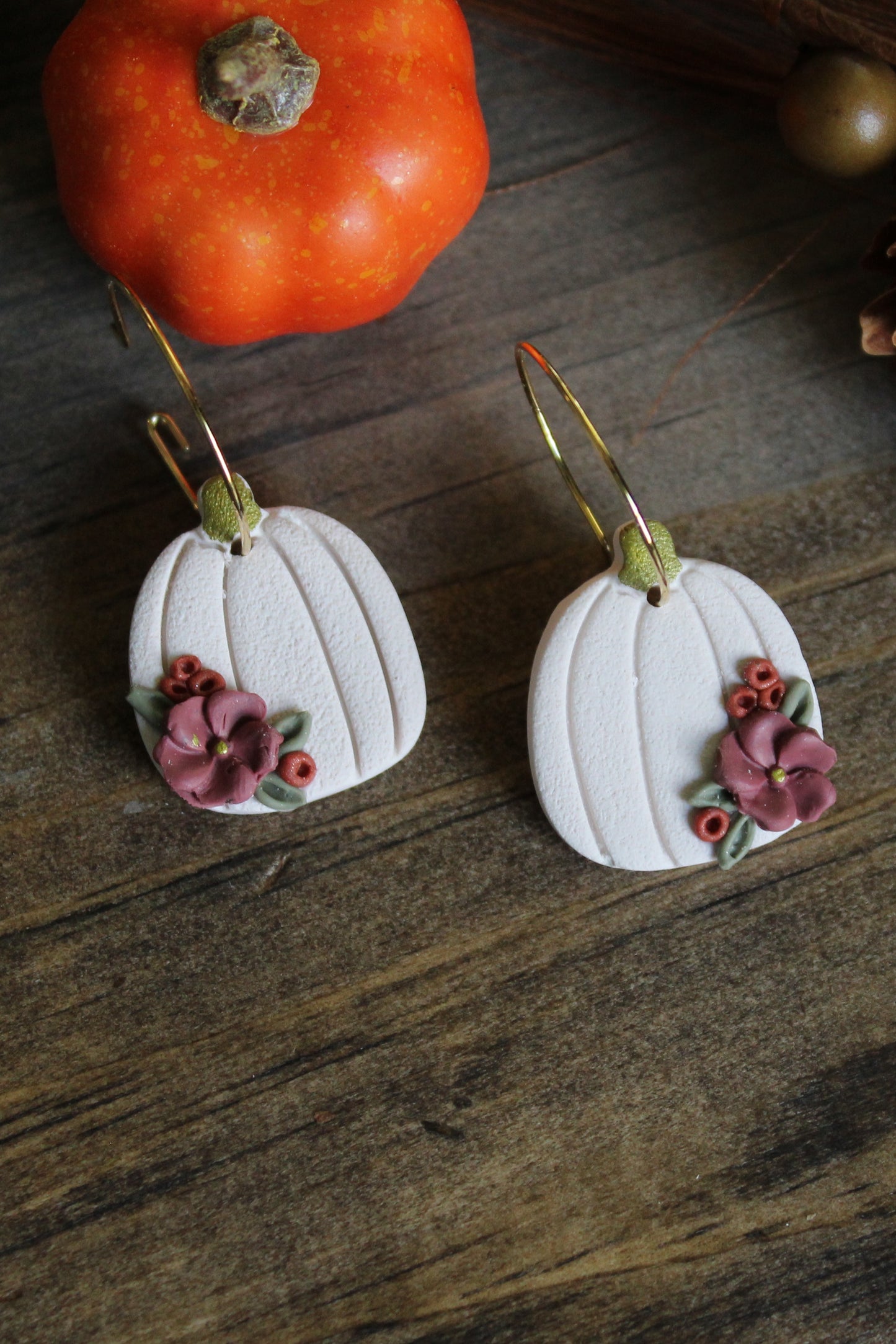 Floral Pumpkin Hoops