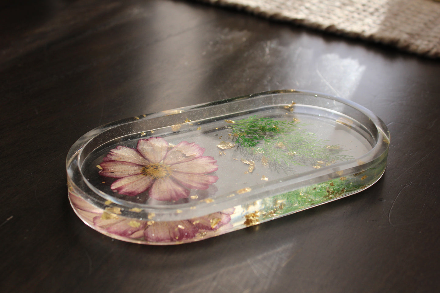 Cosmo Gold Leaf Ring Tray