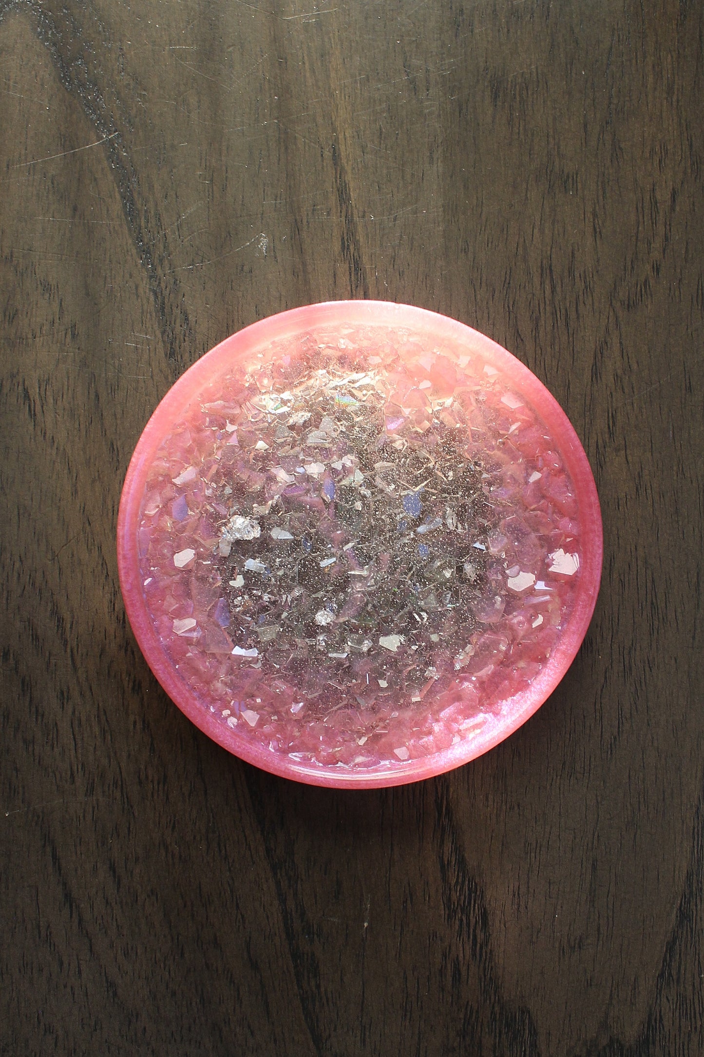 Pink Druzy Ring Dish