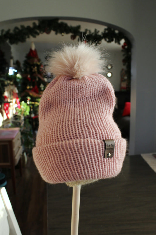 Blush Cuffed Hat