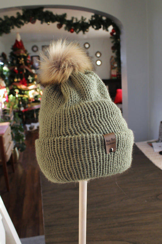 Green Cuffed Hat