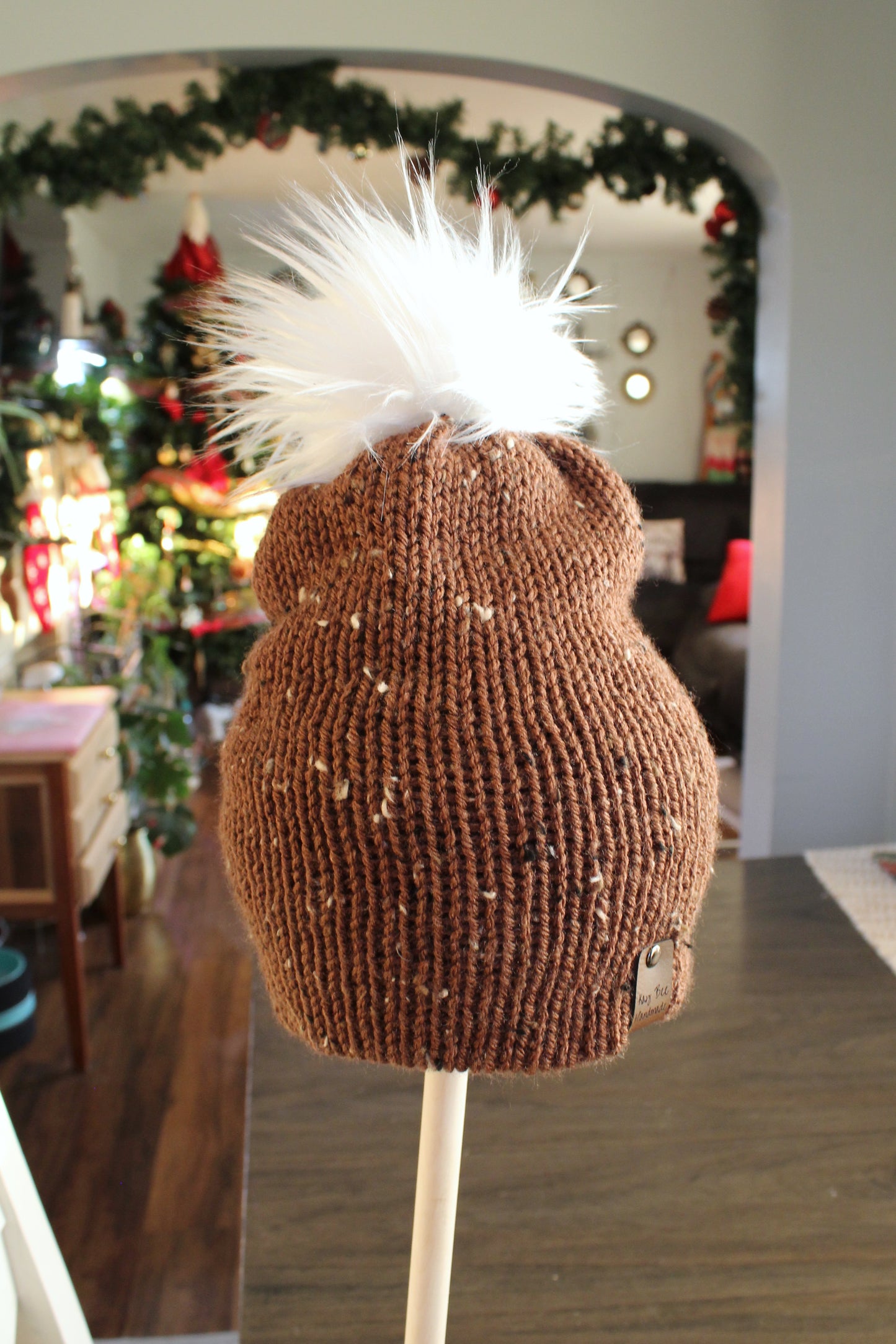 Brown Tweed Hat