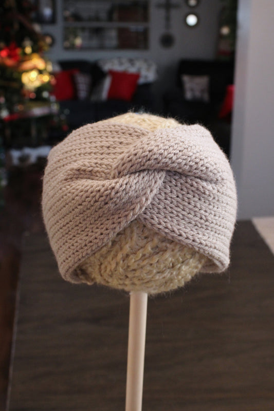 Warm Gray Ear Warmer Headband