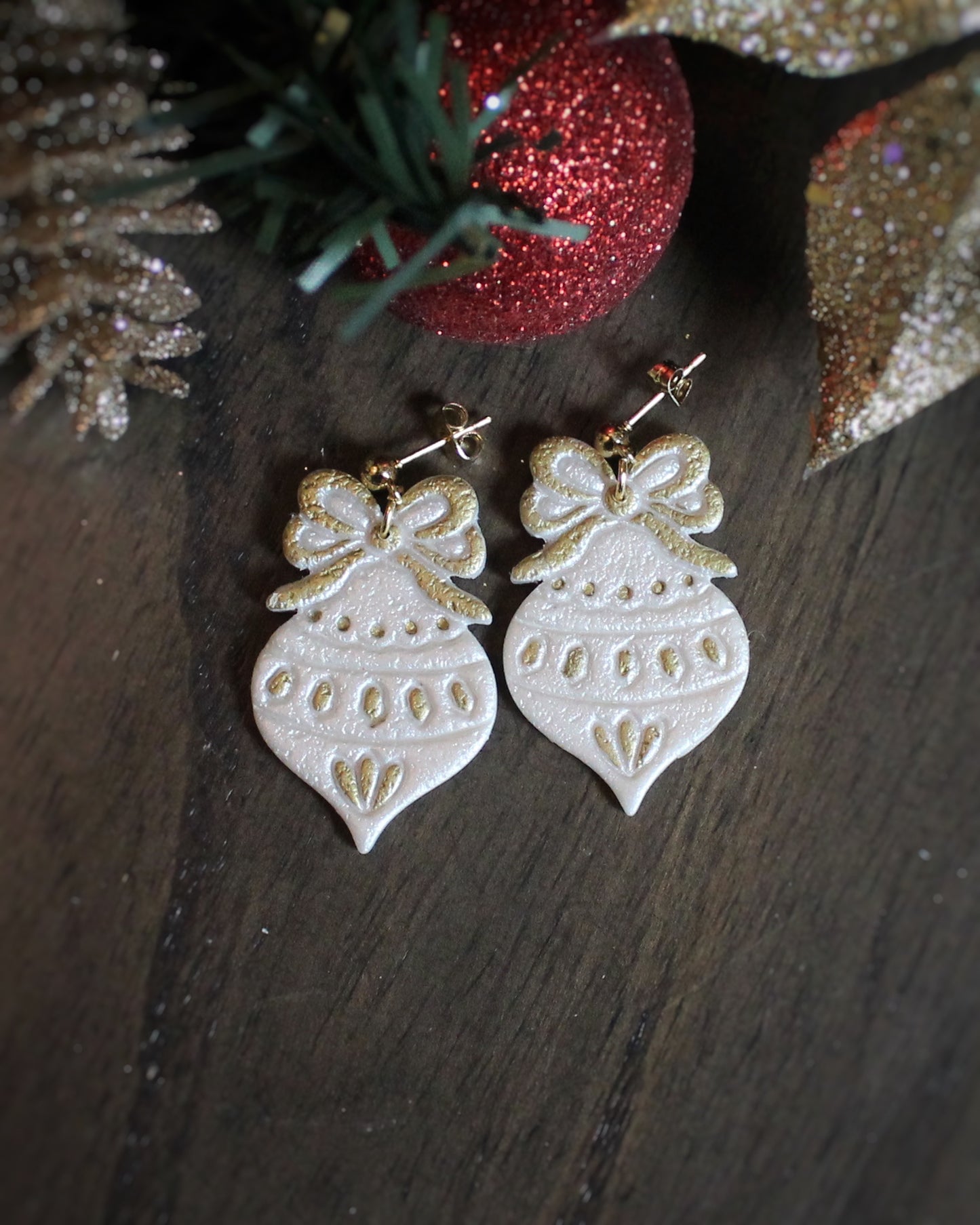 Metallic Bow Ornaments