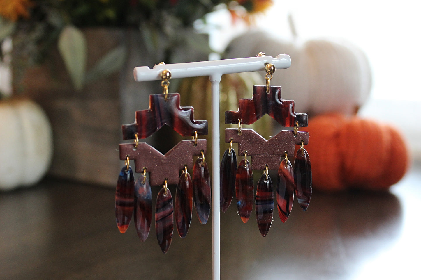 Dark Aztec Dangles